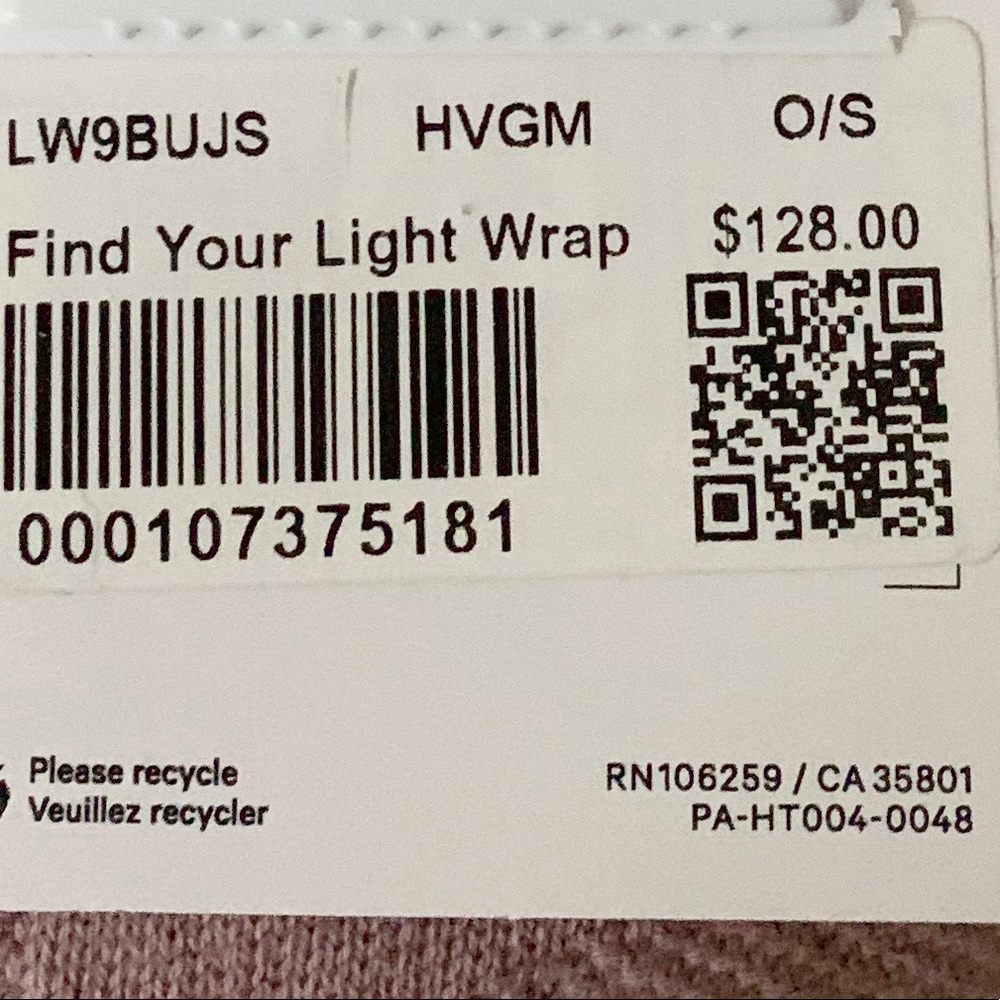 Lululemon find your light wrap heathered mauve - Picture 4 of 7